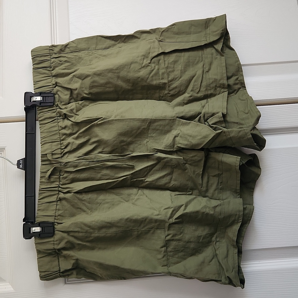 🛍️5/$20🛍️ Shein Pull-On Elastic Waist Shorts Green 4XL